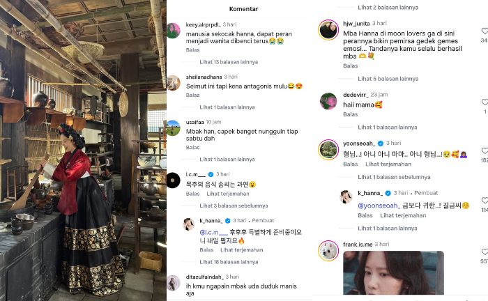 Kang Hanna di Lokasi Syuting Bon Appetit Your Majesty